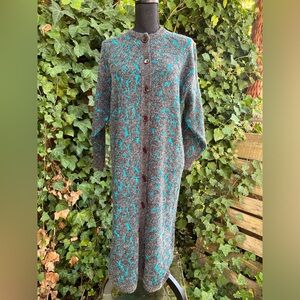 Enigma Australia Blue and Gray Knit Sweater